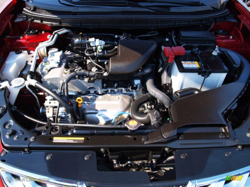 2012 Rogue SV - Cayenne Red / Black photo #7