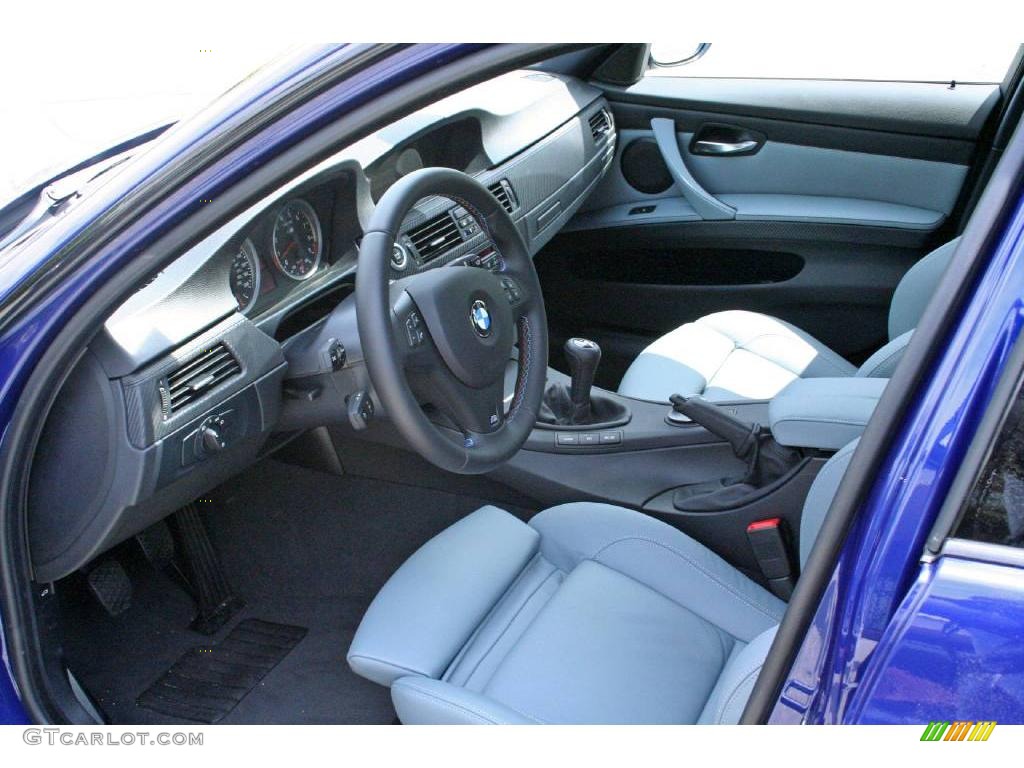 2008 M3 Sedan - Interlagos Blue Metallic / Silver Novillo Leather photo #8