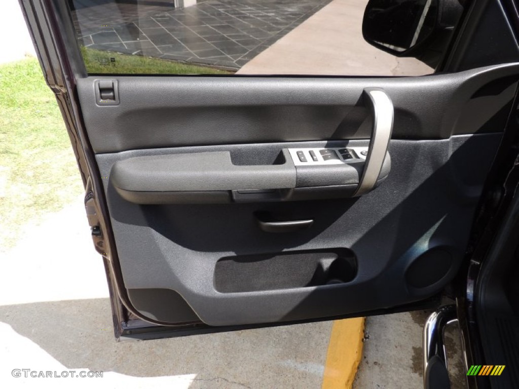 2009 Sierra 1500 SLE Extended Cab - Dark Crimson Metallic / Ebony photo #13