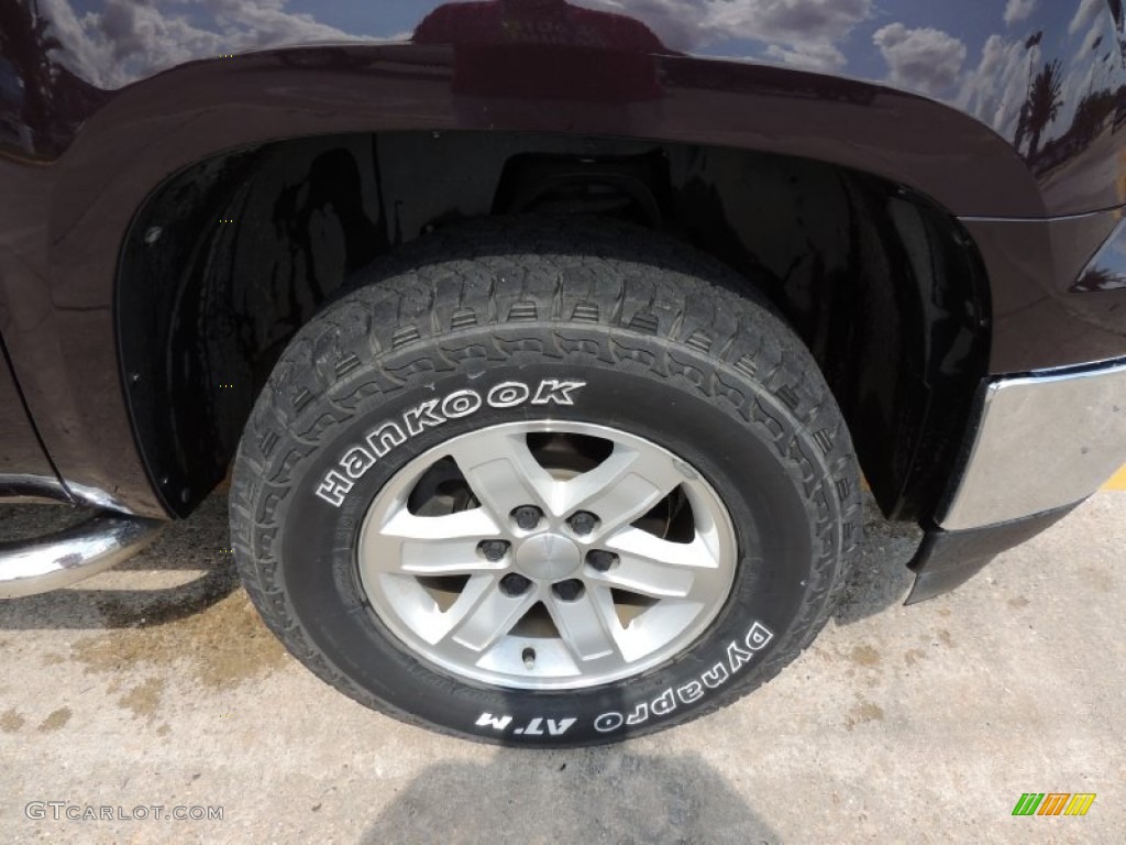 2009 Sierra 1500 SLE Extended Cab - Dark Crimson Metallic / Ebony photo #23