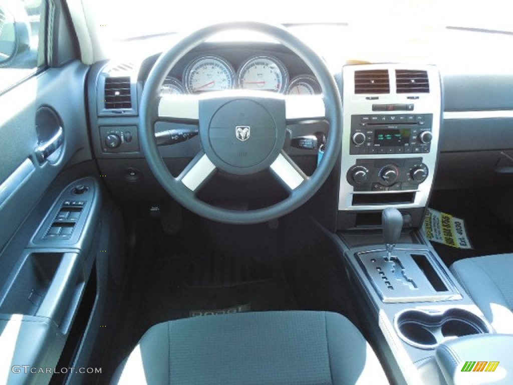 2009 Charger SXT - Deep Water Blue Pearl / Dark Slate Gray photo #6