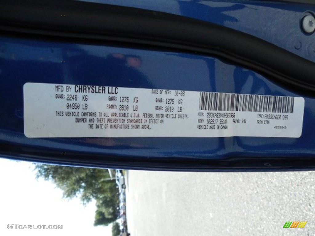 2009 Charger SXT - Deep Water Blue Pearl / Dark Slate Gray photo #22