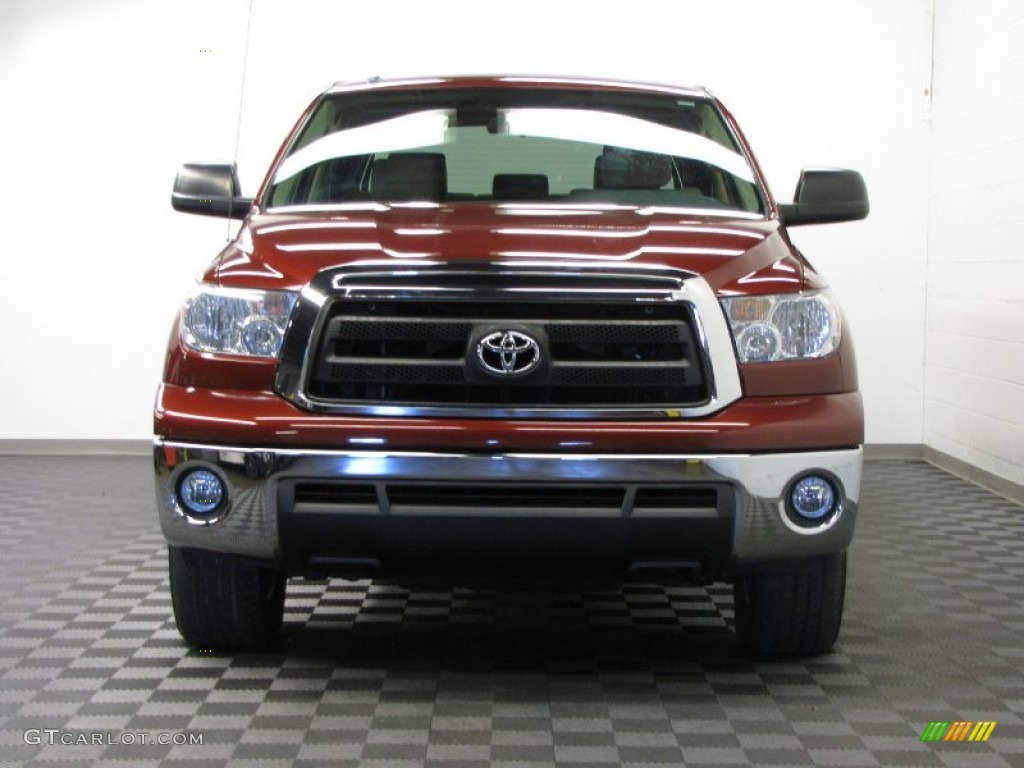 2010 Tundra SR5 CrewMax 4x4 - Salsa Red Pearl / Sand Beige photo #2