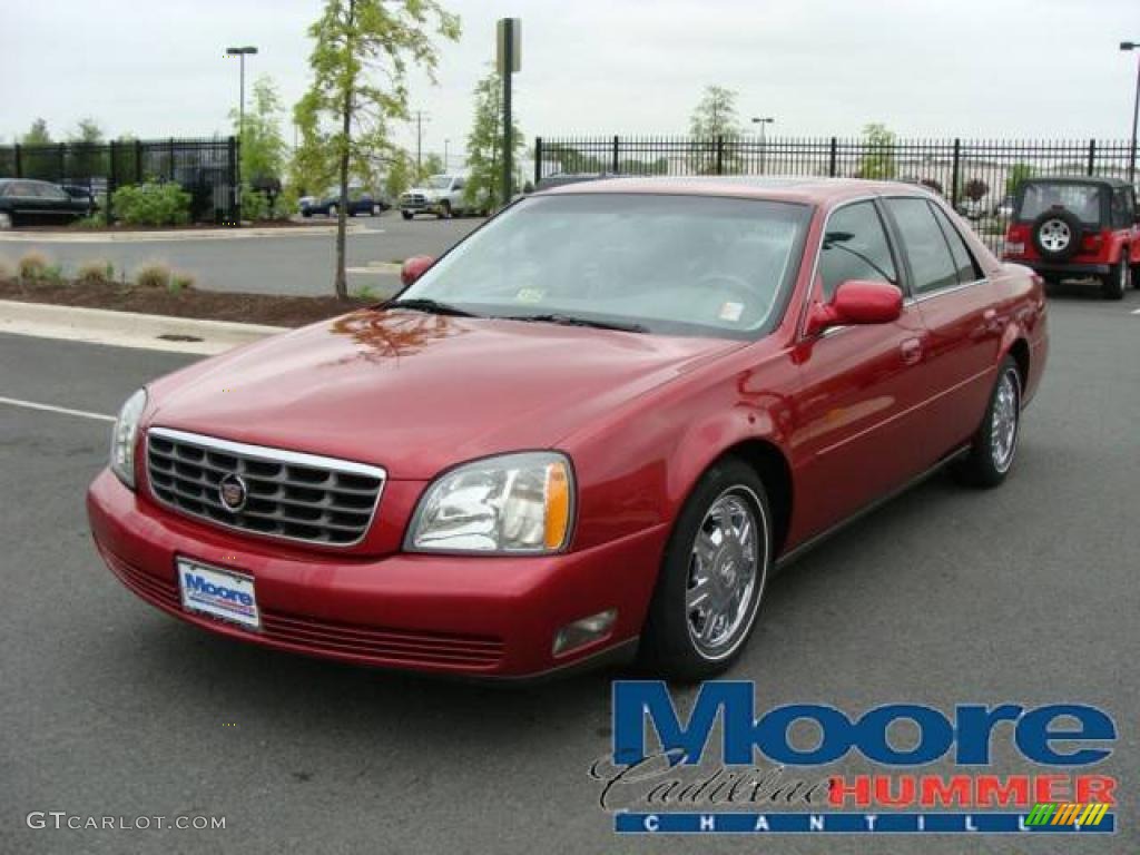 2004 DeVille Sedan - Crimson Red Pearl / Shale photo #1