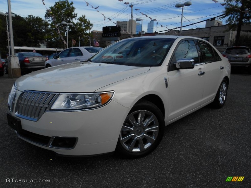 2012 MKZ AWD - White Platinum Metallic Tri-Coat / Cashmere photo #1