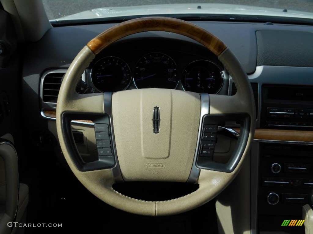 2012 MKZ AWD - White Platinum Metallic Tri-Coat / Cashmere photo #20