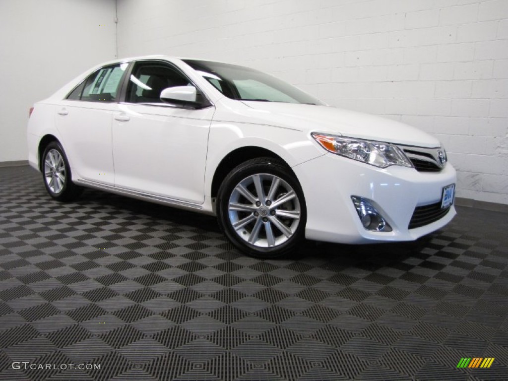 2012 Camry XLE - Blizzard White Pearl / Ivory photo #1