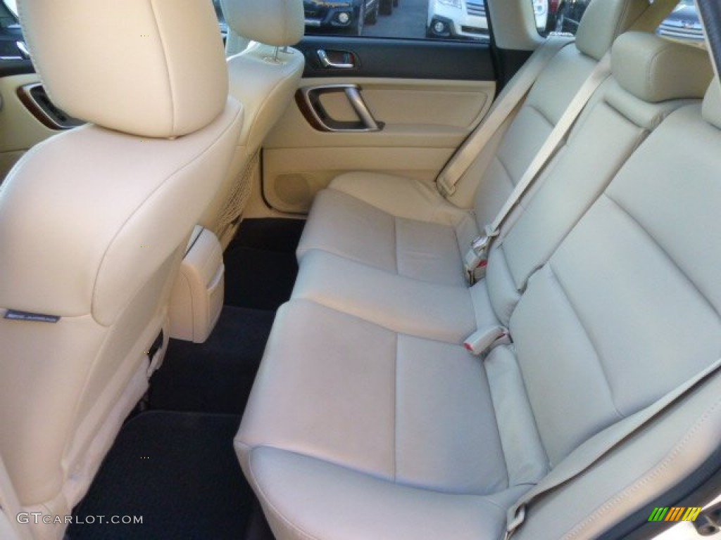 2009 Outback 2.5i Limited Wagon - Satin White Pearl / Warm Ivory photo #6