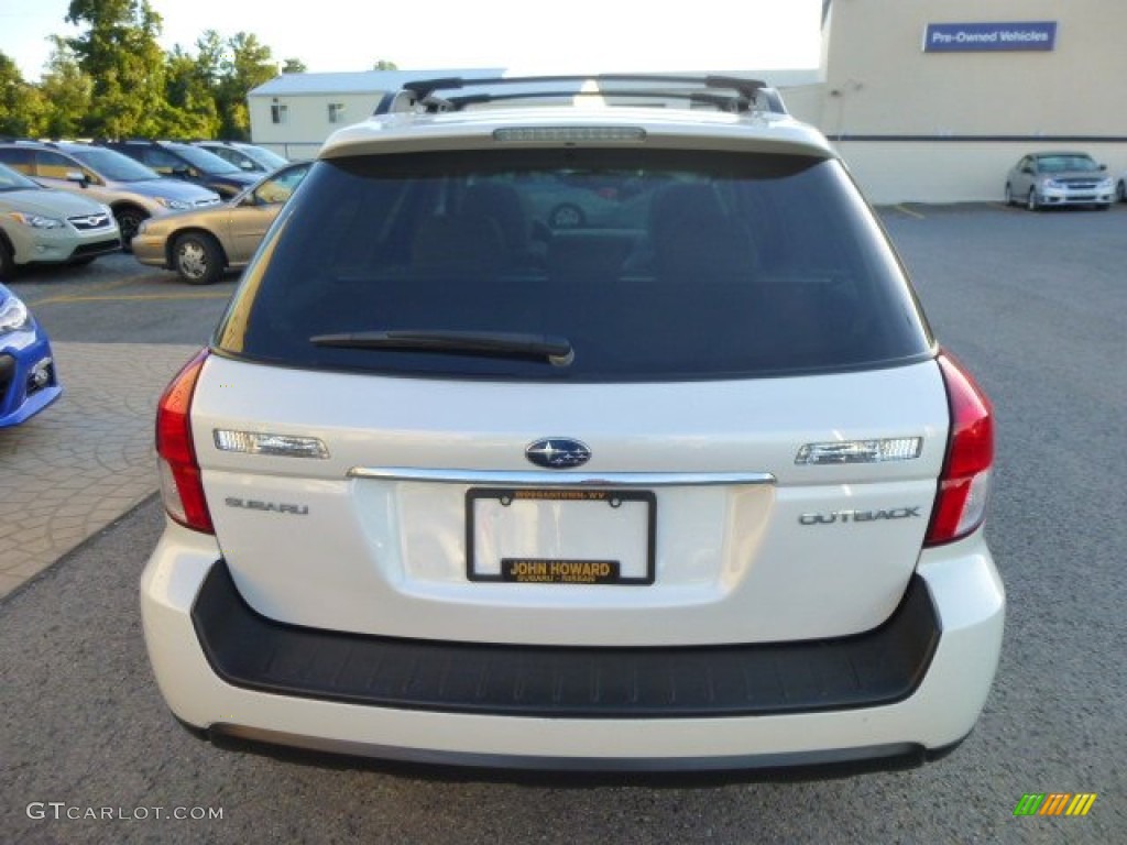2009 Outback 2.5i Limited Wagon - Satin White Pearl / Warm Ivory photo #9