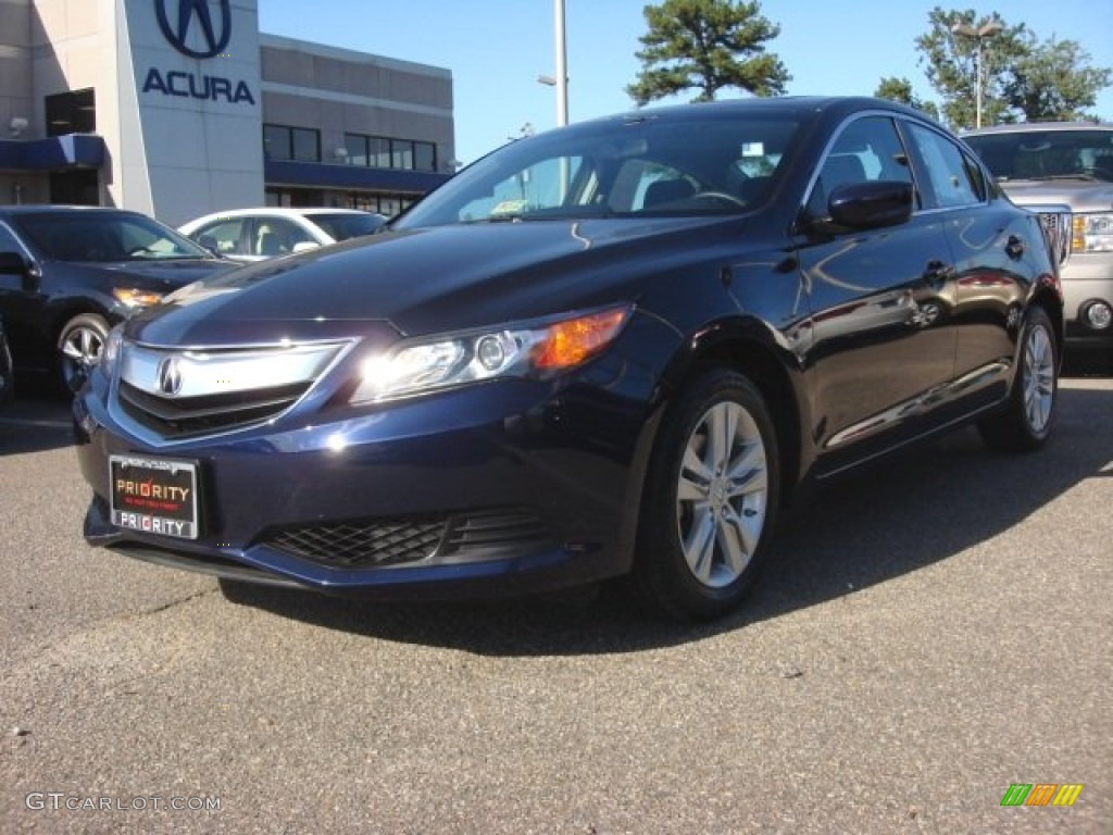 2013 ILX 2.0L - Fathom Blue Pearl / Ebony photo #1