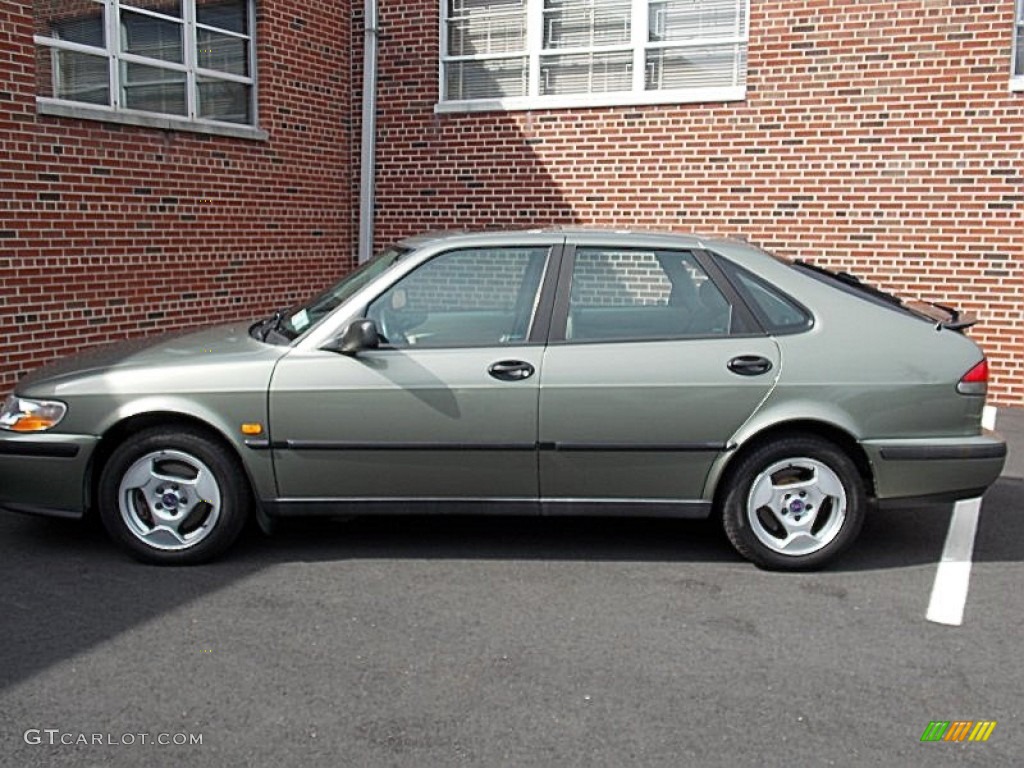 1999 9-3 Sedan - Green Silver Mica / Warm Beige photo #3