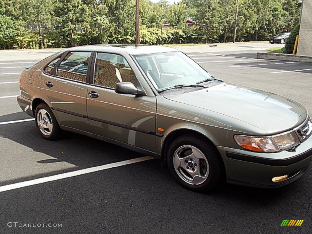 1999 9-3 Sedan - Green Silver Mica / Warm Beige photo #5