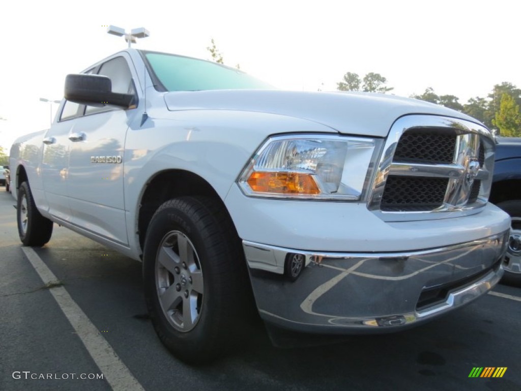 2011 Ram 1500 SLT Quad Cab - Bright White / Dark Slate Gray/Medium Graystone photo #4