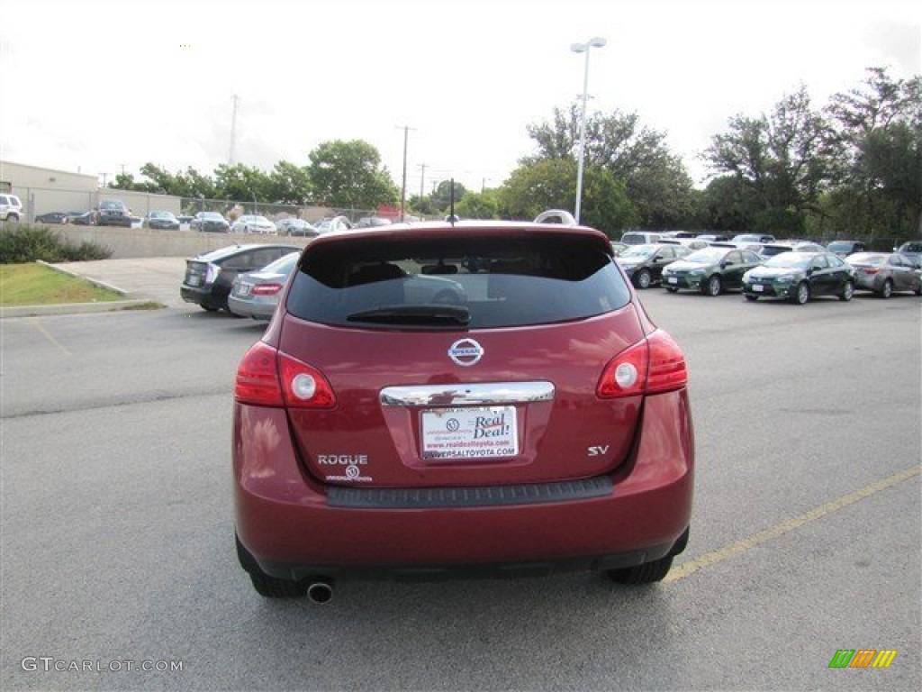 2011 Rogue SV - Cayenne Red / Black photo #6