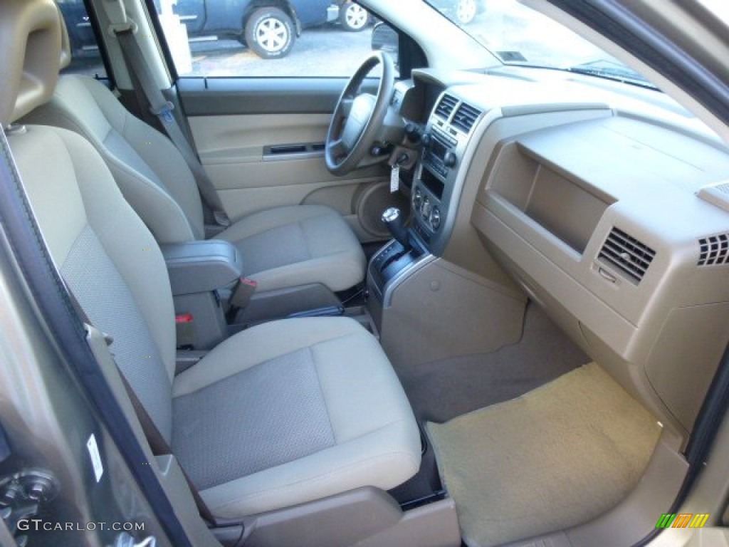 Pastel Pebble Beige Interior 2007 Jeep Compass Sport 4x4 Photo #85472540