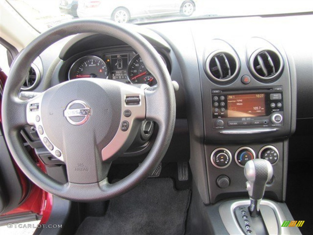 2011 Rogue SV - Cayenne Red / Black photo #13