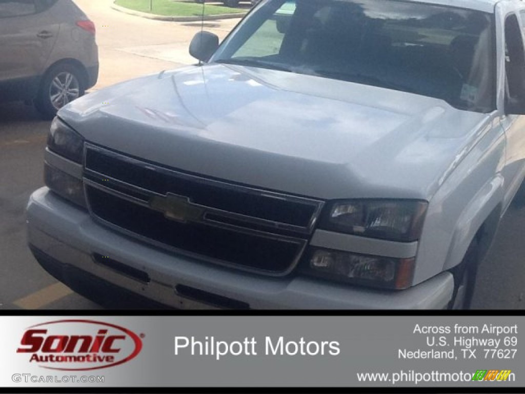 2006 Silverado 1500 LS Crew Cab 4x4 - Summit White / Dark Charcoal photo #1