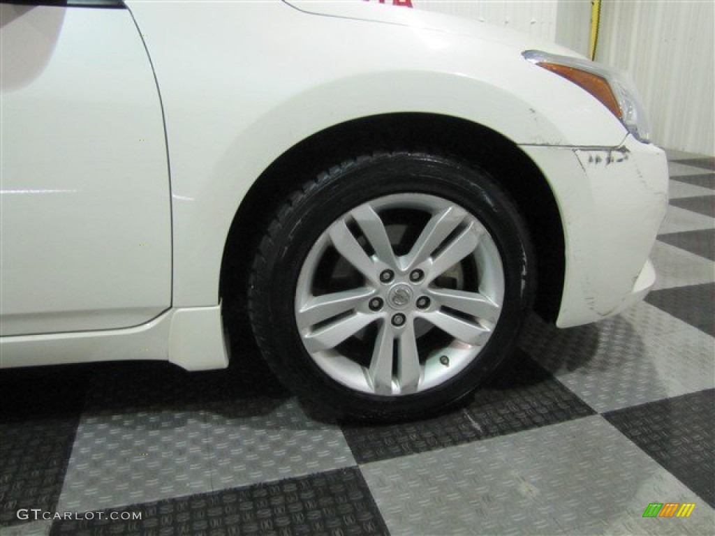 2010 Altima 2.5 S Coupe - Winter Frost White / Blond photo #8