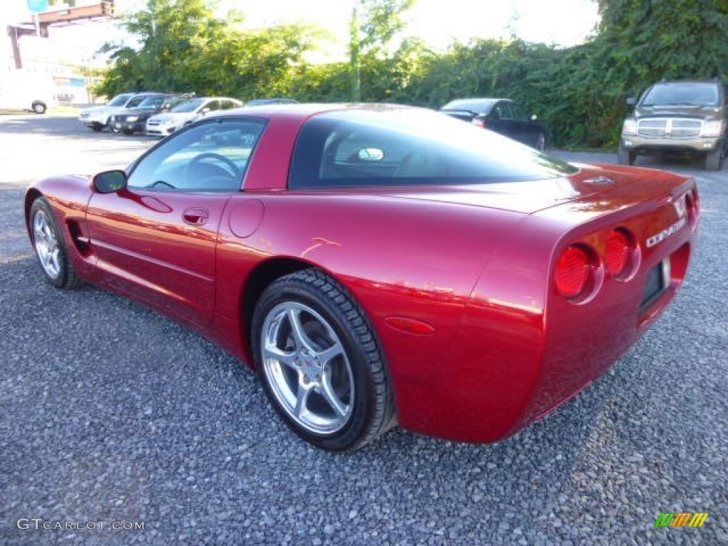 2001 Corvette Coupe - Magnetic Red II Metallic / Light Gray photo #9