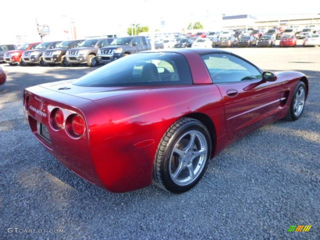 2001 Corvette Coupe - Magnetic Red II Metallic / Light Gray photo #11