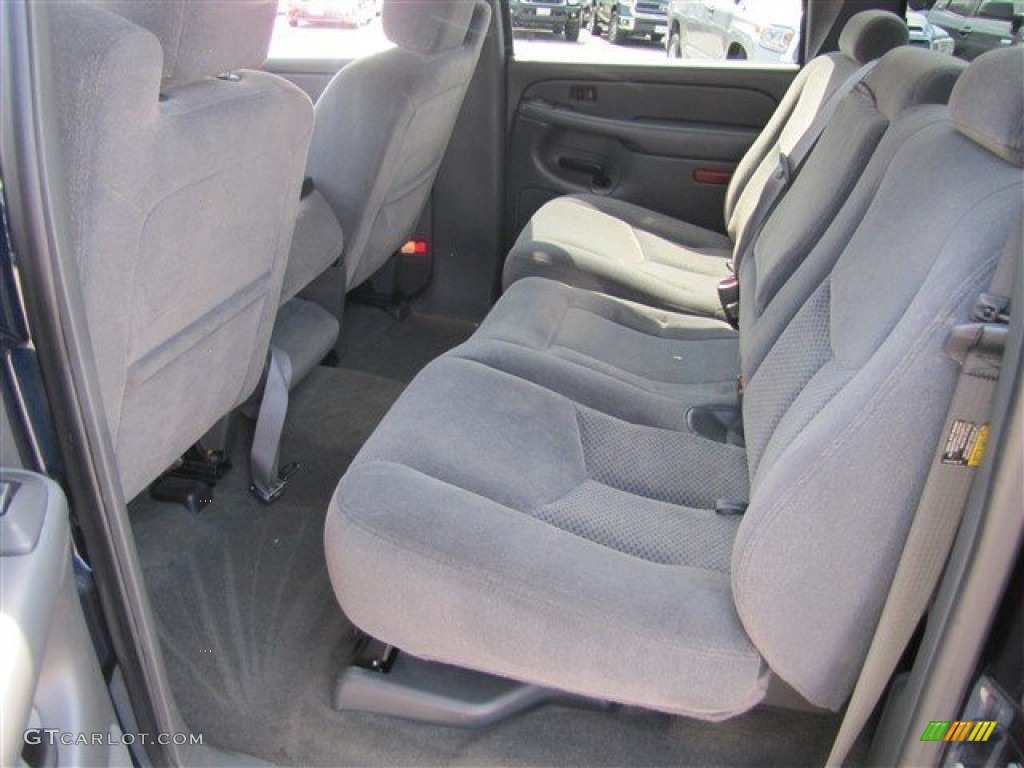 2005 Silverado 1500 LS Crew Cab - Dark Blue Metallic / Medium Gray photo #19