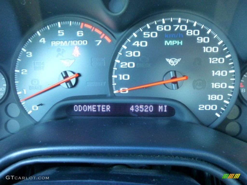 2001 Chevrolet Corvette Coupe Gauges Photo #85473788