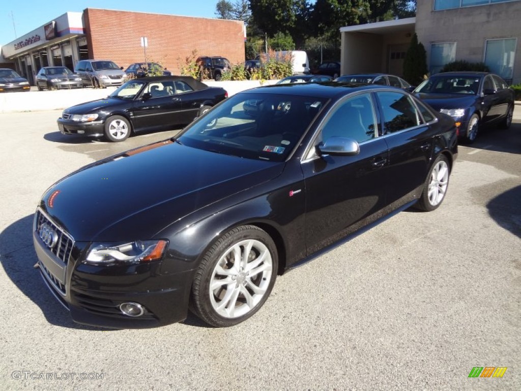 Phantom Black Pearl Effect 2012 Audi S4 3.0T quattro Sedan Exterior Photo #85475096