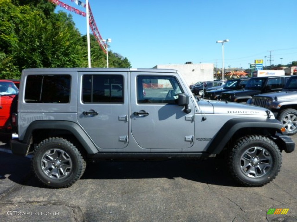 Billet Silver Metallic 2014 Jeep Wrangler Unlimited Rubicon 4x4 Exterior Photo #85475524