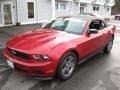 2012 Red Candy Metallic Ford Mustang V6 Convertible  photo #3