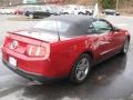 2012 Red Candy Metallic Ford Mustang V6 Convertible  photo #7