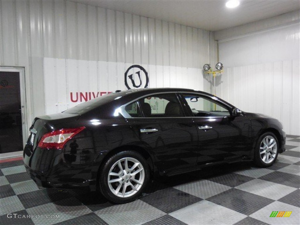 2010 Maxima 3.5 SV Premium - Crimson Black / Caffe Latte photo #7