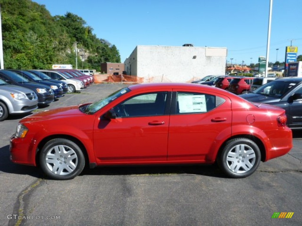 Redline 2-Coat Pearl 2014 Dodge Avenger SE Exterior Photo #85476296