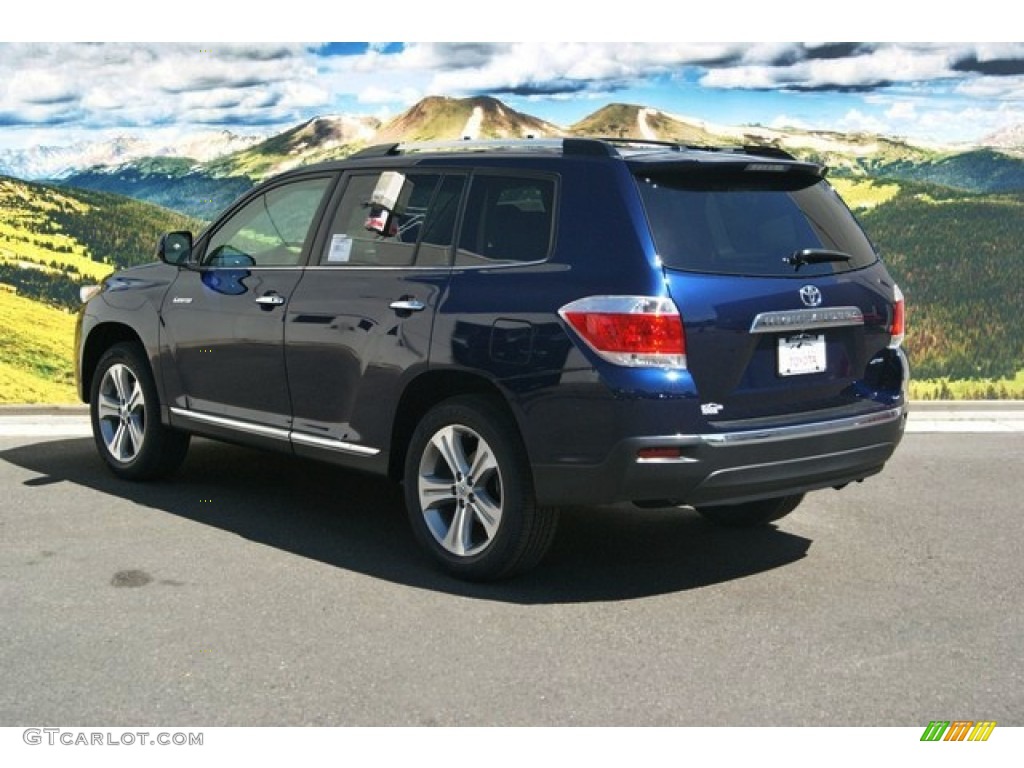 2013 Highlander Limited 4WD - Nautical Blue Metallic / Sand Beige photo #3