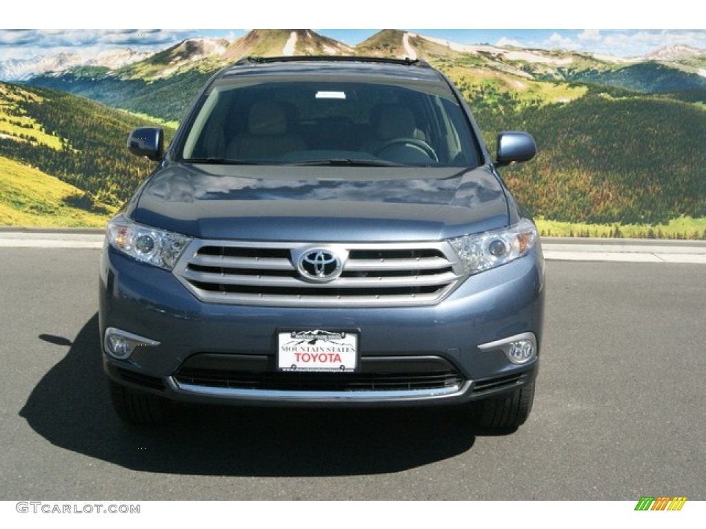 2013 Highlander Limited 4WD - Shoreline Blue Pearl / Sand Beige photo #2