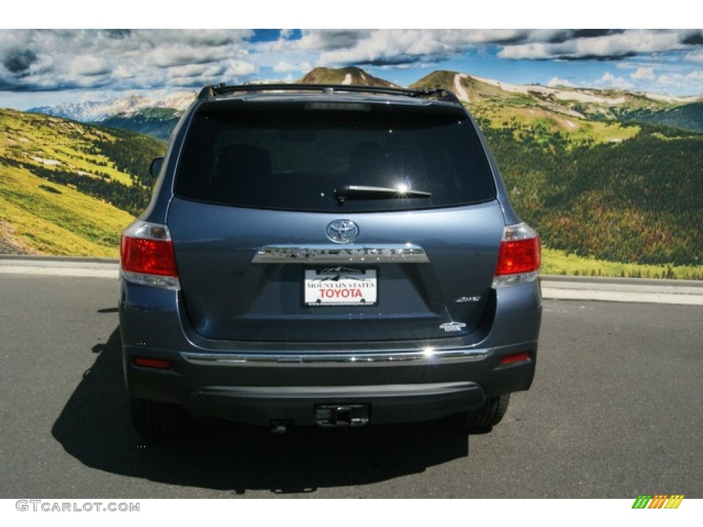 2013 Highlander Limited 4WD - Shoreline Blue Pearl / Sand Beige photo #4