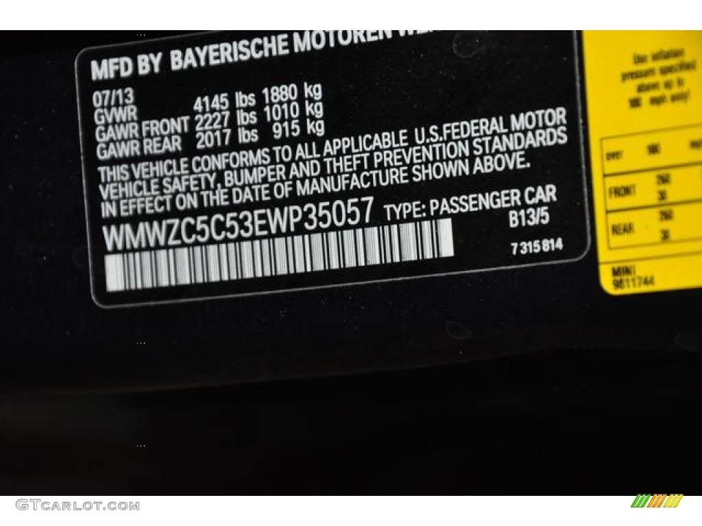2014 Cooper Color Code B13 for Cosmic Blue Metallic Photo #85477247