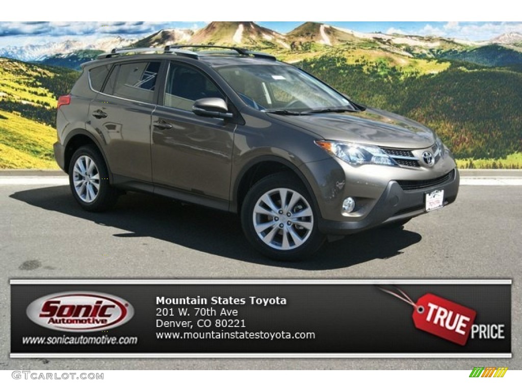 2013 RAV4 Limited AWD - Pyrite Mica / Black photo #1