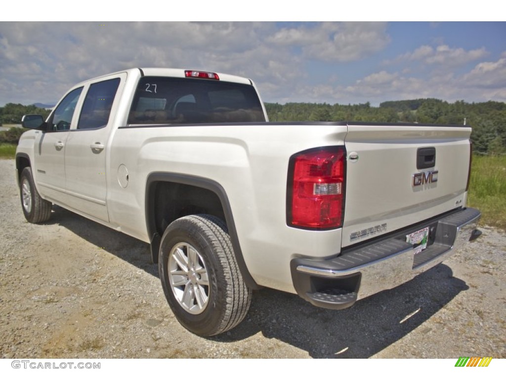 2014 Sierra 1500 SLE Crew Cab 4x4 - White Diamond Tricoat / Jet Black photo #4