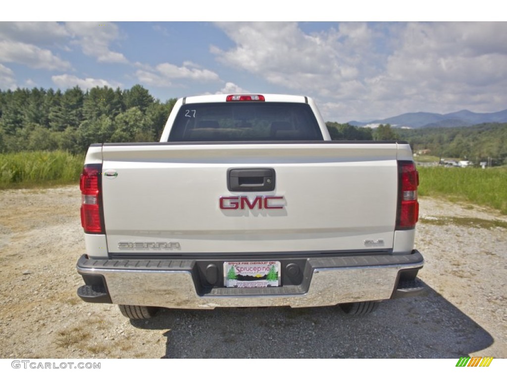 2014 Sierra 1500 SLE Crew Cab 4x4 - White Diamond Tricoat / Jet Black photo #6