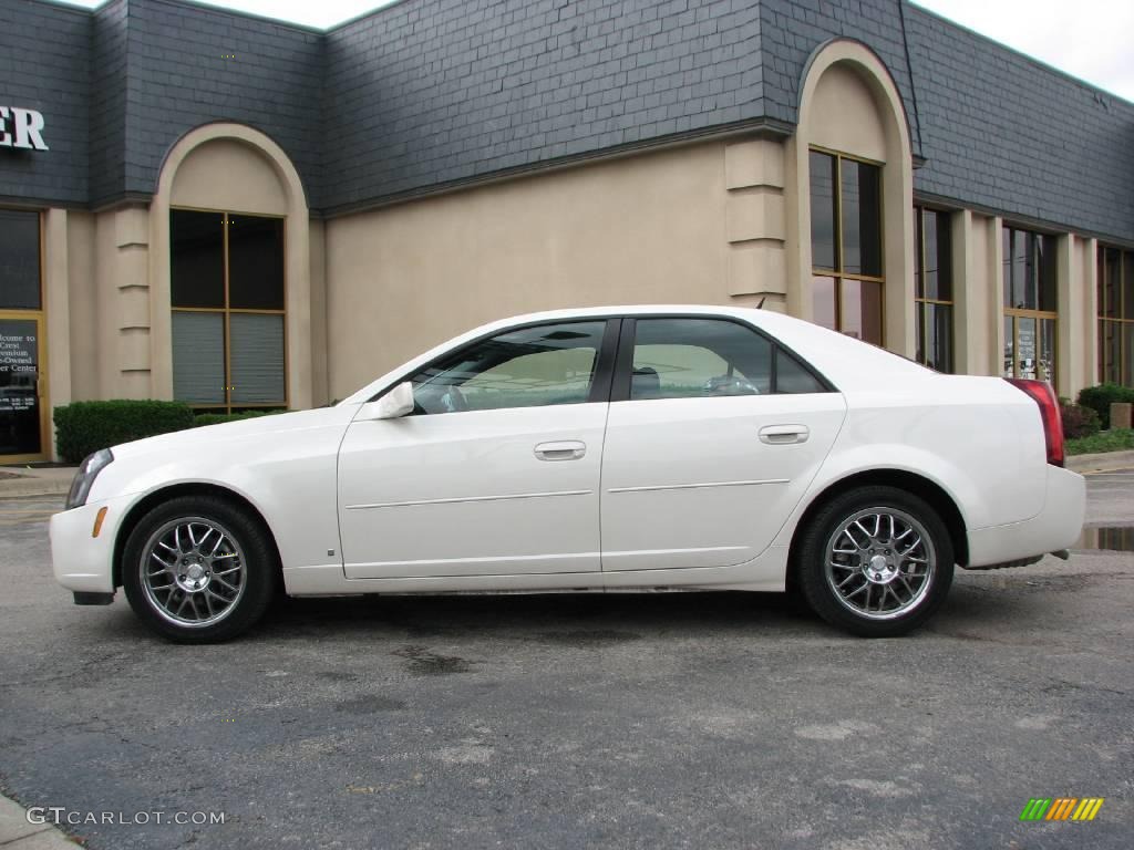 2007 CTS Sedan - White Diamond / Ebony photo #4