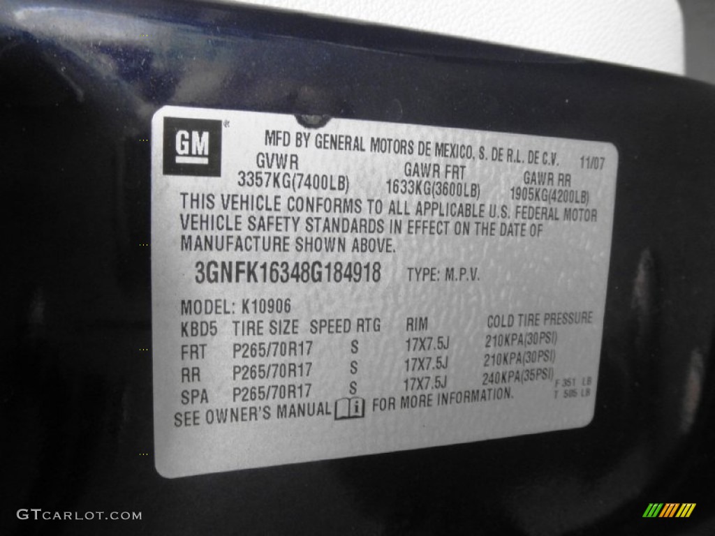2008 Suburban 1500 LT 4x4 - Dark Blue Metallic / Light Titanium/Dark Titanium photo #5