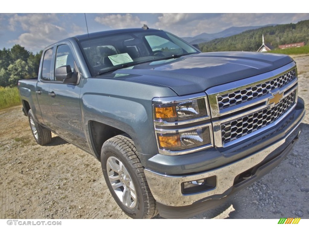 2014 Silverado 1500 LT Double Cab 4x4 - Blue Granite Metallic / Jet Black/Dark Ash photo #6