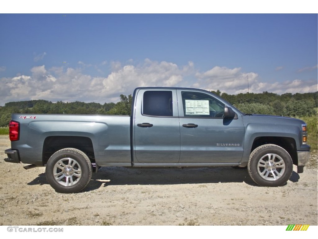 2014 Silverado 1500 LT Double Cab 4x4 - Blue Granite Metallic / Jet Black/Dark Ash photo #10