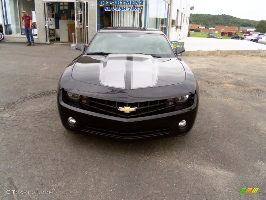 2011 Camaro LT Coupe - Black / Black photo #8