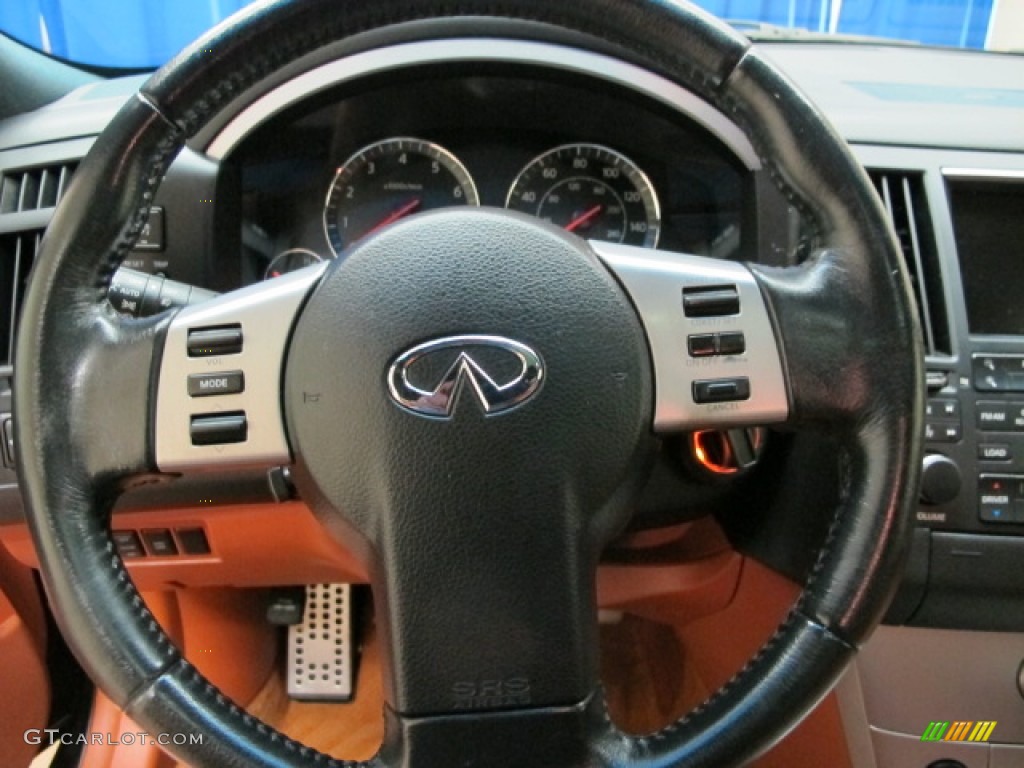 2004 FX 45 AWD - Beryllium 16 Metallic / Brick/Black photo #36