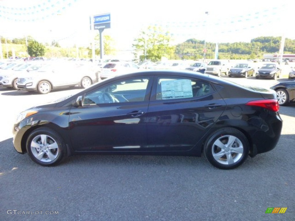 2013 Elantra GLS - Black / Gray photo #3