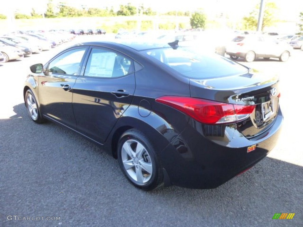 2013 Elantra GLS - Black / Gray photo #4
