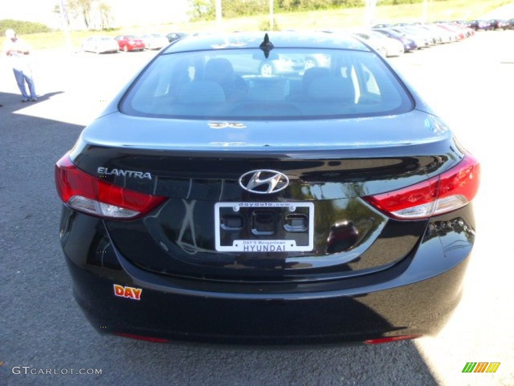 2013 Elantra GLS - Black / Gray photo #5