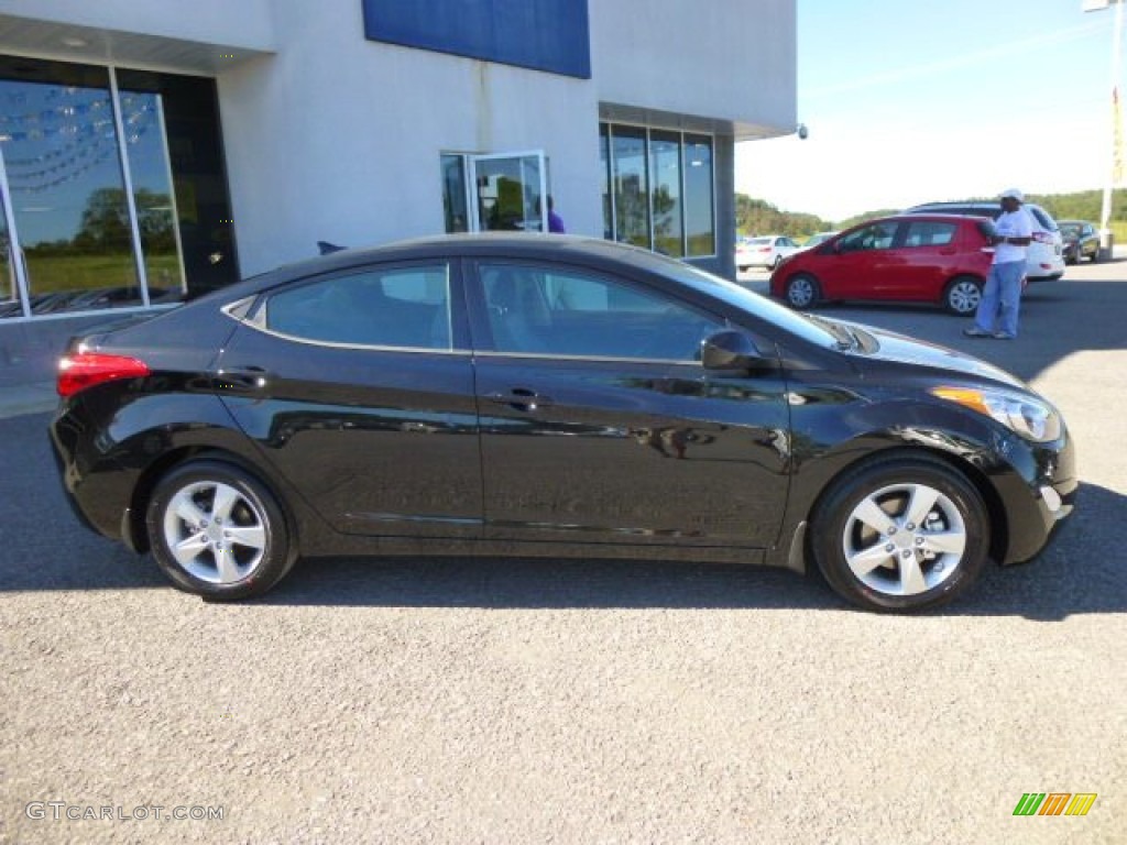 2013 Elantra GLS - Black / Gray photo #7