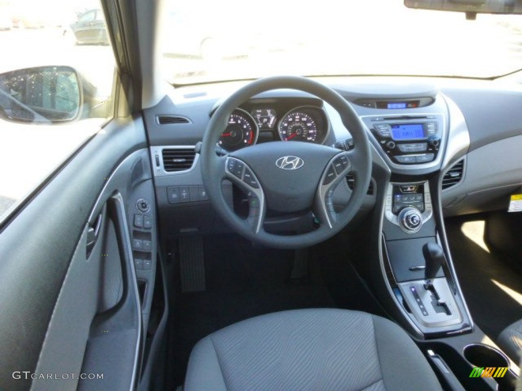 2013 Elantra GLS - Black / Gray photo #13